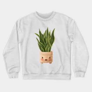 Cute Plant Illustration, Snake Plant 3 Crewneck Sweatshirt